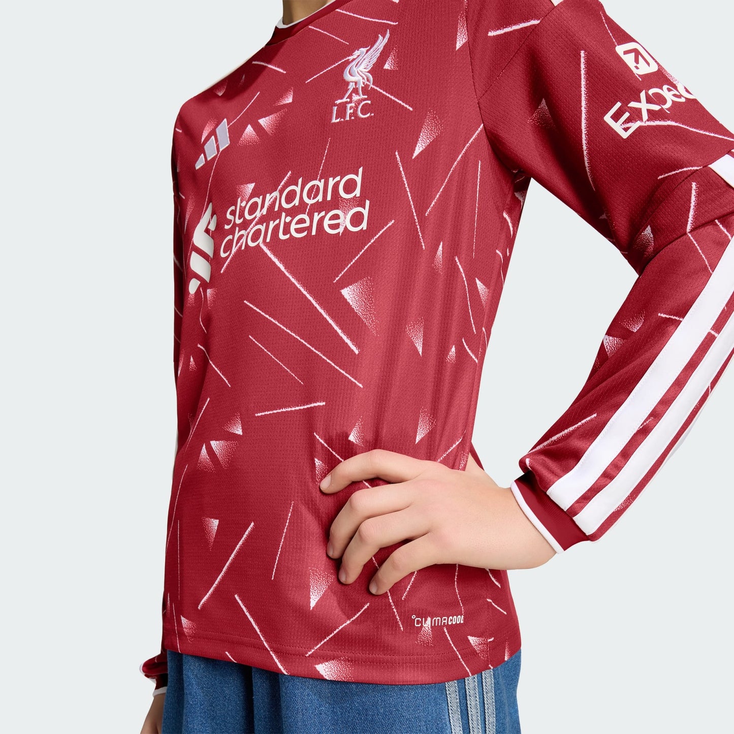 Camisa Manga Longa Infantil Adidas Liverpool 2026/27 I